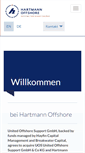Mobile Screenshot of hartmann-offshore.com