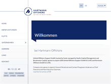 Tablet Screenshot of hartmann-offshore.com